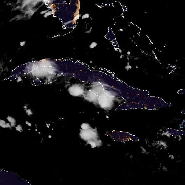 météo tropicale : Image satellite .