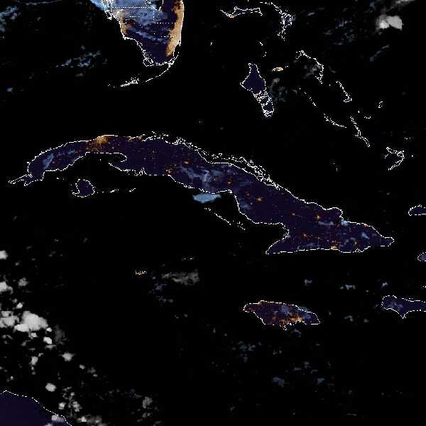 météo tropicale : Image satellite .
