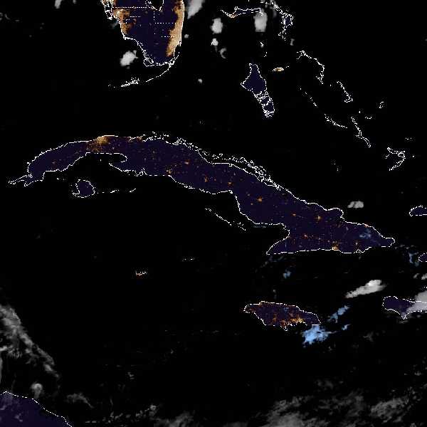 météo tropicale : Image satellite .