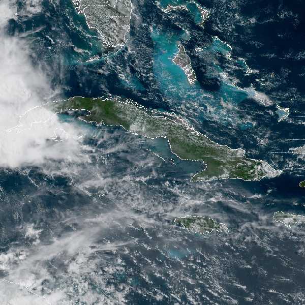 météo tropicale : Image satellite .