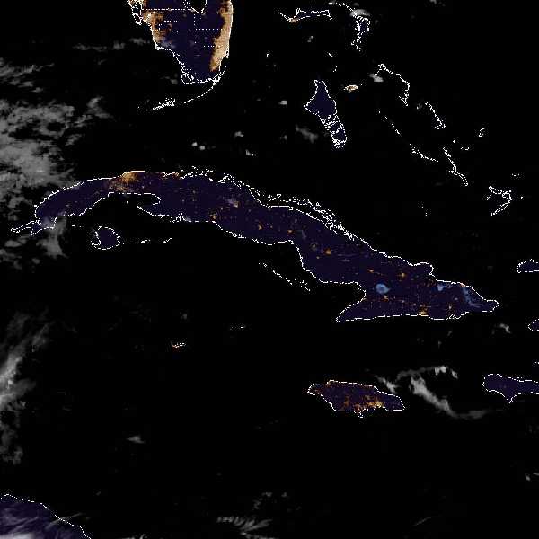 météo tropicale : Image satellite .