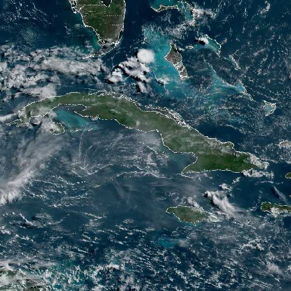 météo tropicale : Image satellite .