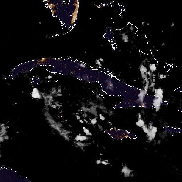 météo tropicale : Image satellite .