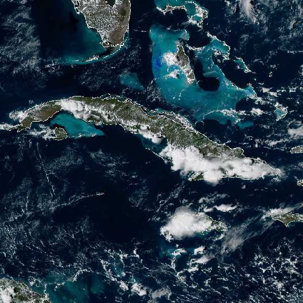 météo tropicale : Image satellite .