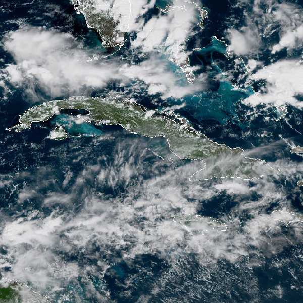 météo tropicale : Image satellite .