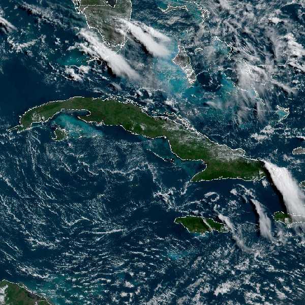 météo tropicale : Image satellite .