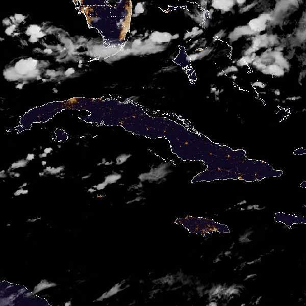 météo tropicale : Image satellite .