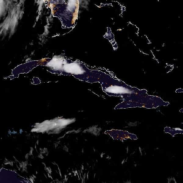 météo tropicale : Image satellite .