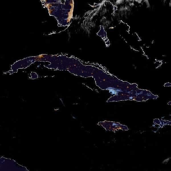 météo tropicale : Image satellite .