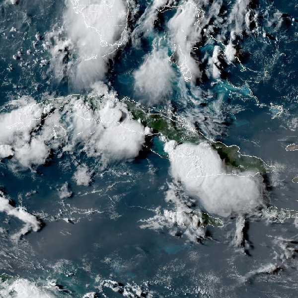 météo tropicale : Image satellite .