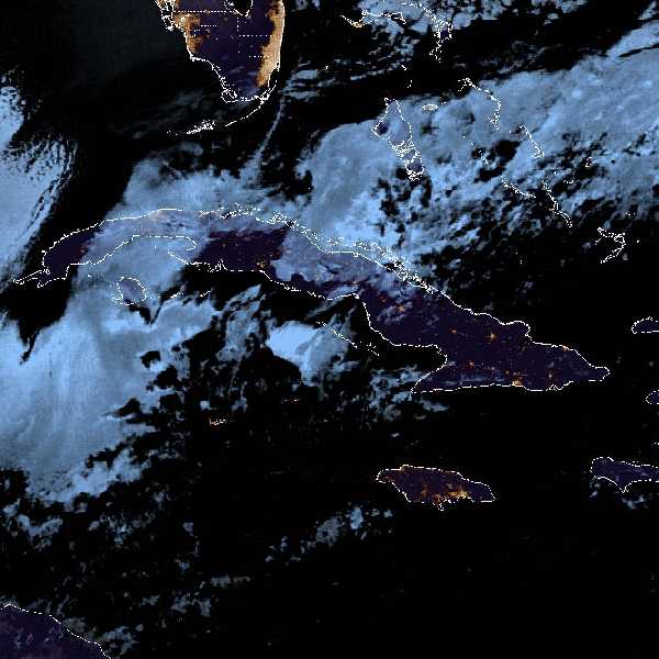 météo tropicale : Image satellite .