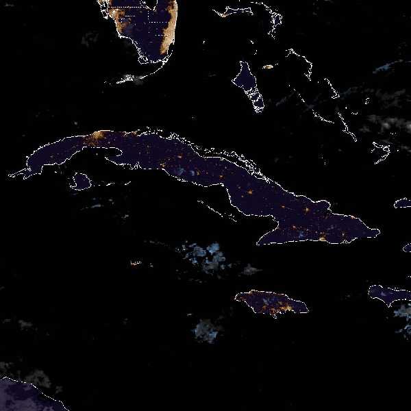 météo tropicale : Image satellite .