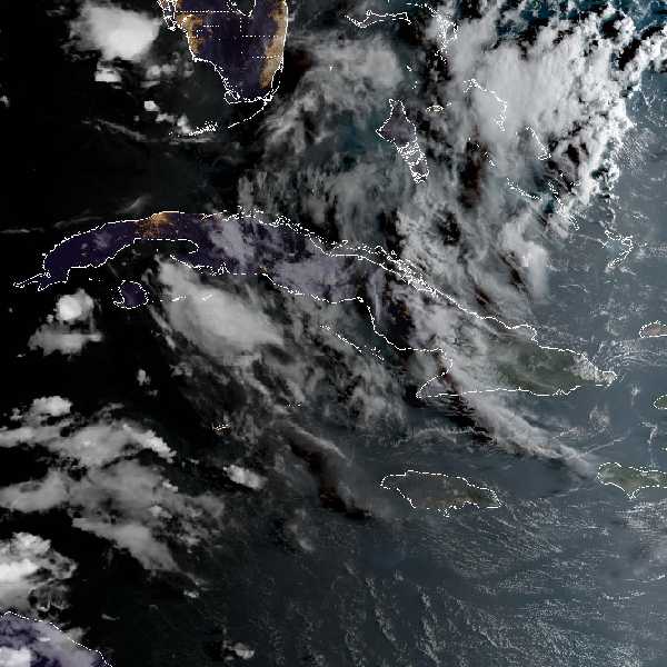 météo tropicale : Image satellite .