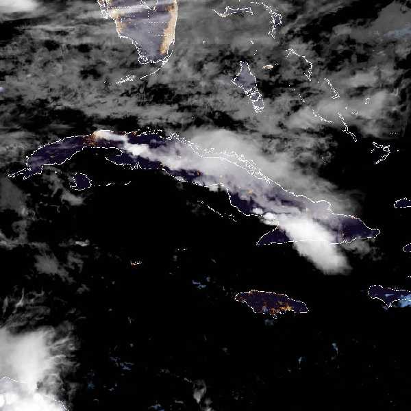 météo tropicale : Image satellite .