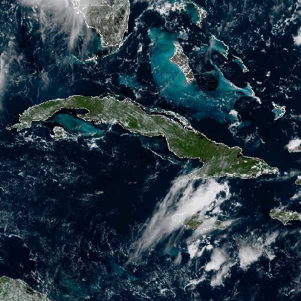 météo tropicale : Image satellite .