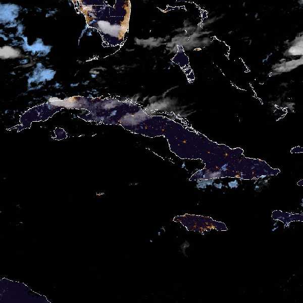 météo tropicale : Image satellite .