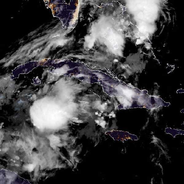 météo tropicale : Image satellite .