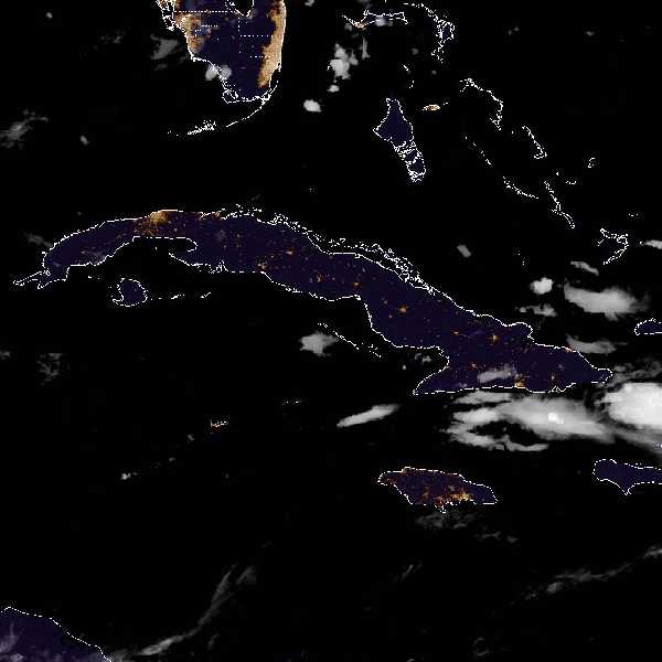 météo tropicale : Image satellite .