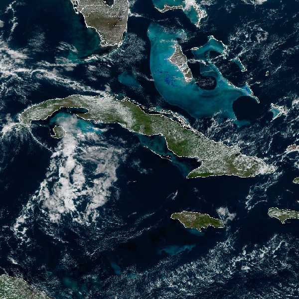 météo tropicale : Image satellite .