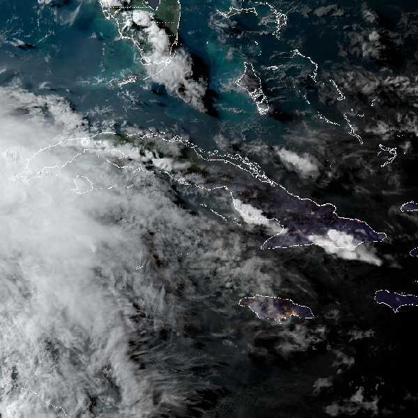 météo tropicale : Image satellite .