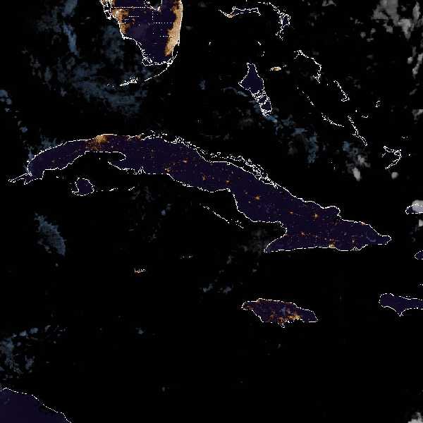 météo tropicale : Image satellite .