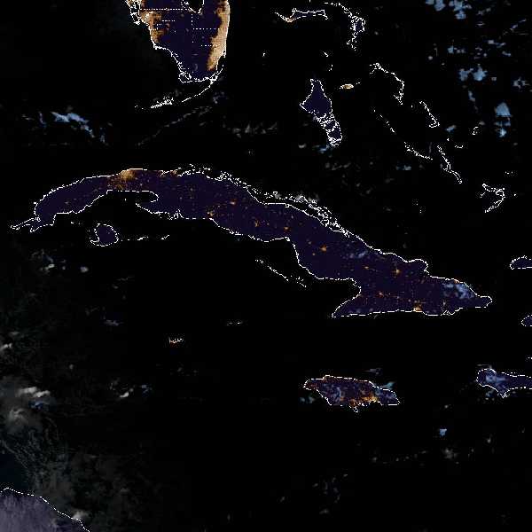 météo tropicale : Image satellite .