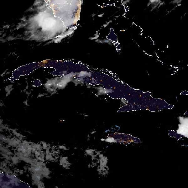 météo tropicale : Image satellite .