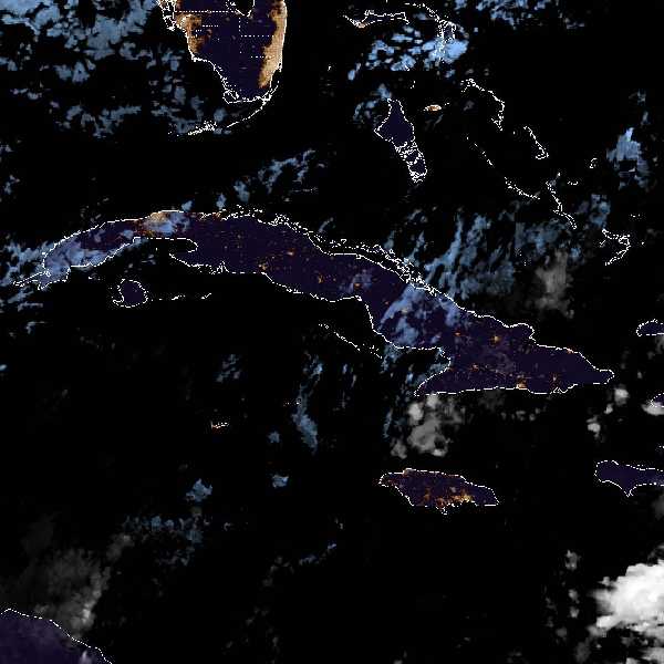 météo tropicale : Image satellite .
