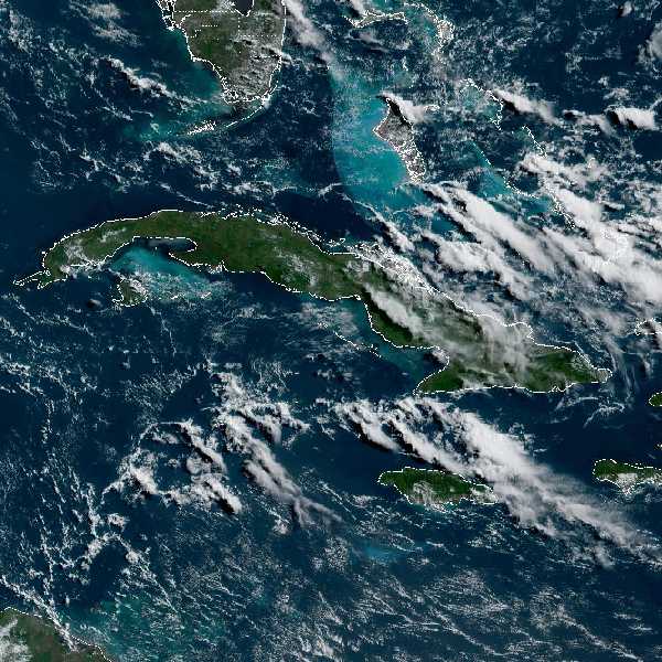 météo tropicale : Image satellite .