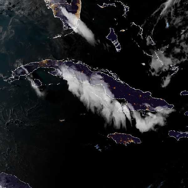 météo tropicale : Image satellite .