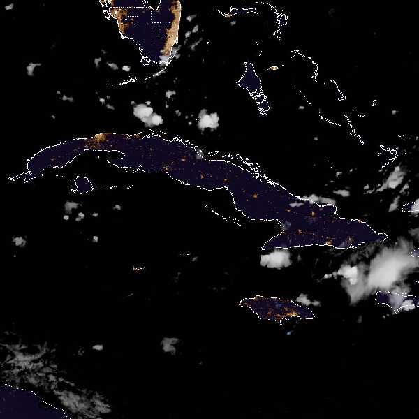 météo tropicale : Image satellite .