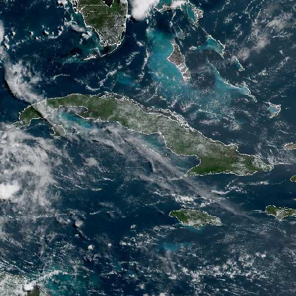 météo tropicale : Image satellite .