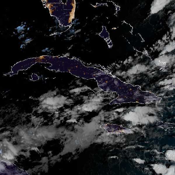 météo tropicale : Image satellite .