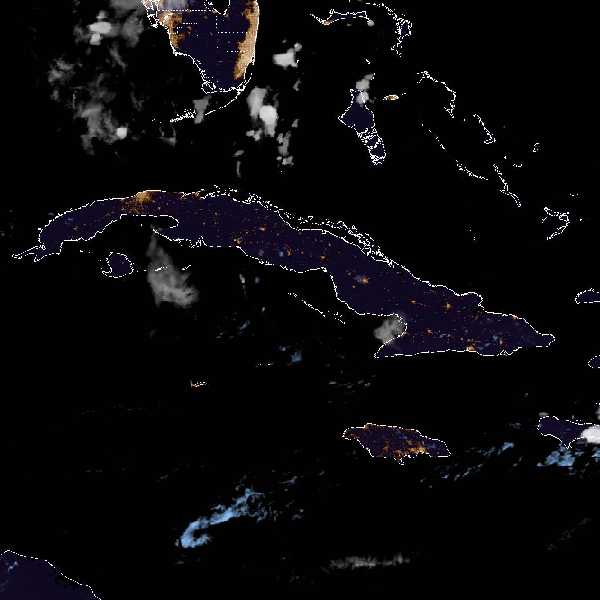 météo tropicale : Image satellite .