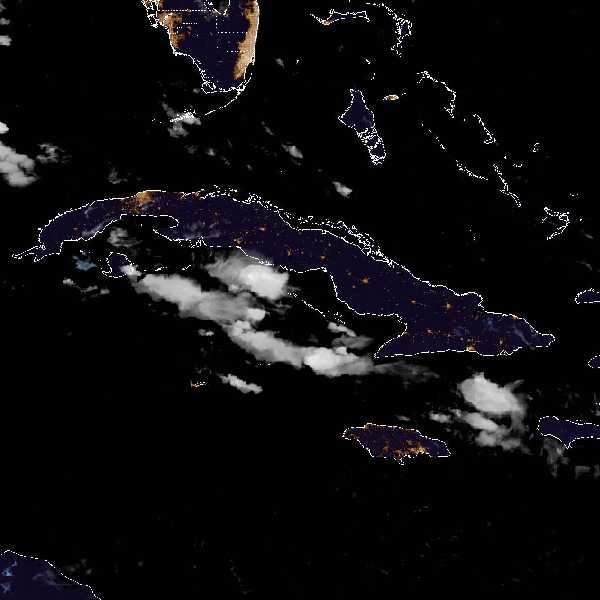 météo tropicale : Image satellite .