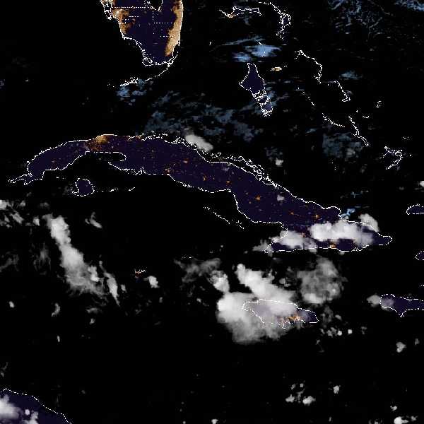 météo tropicale : Image satellite .