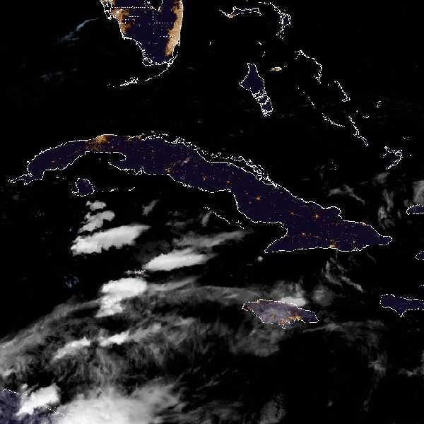 météo tropicale : Image satellite .