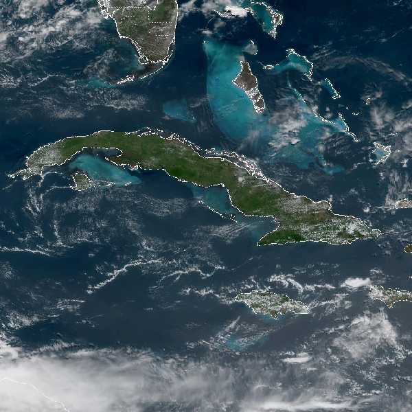 météo tropicale : Image satellite .