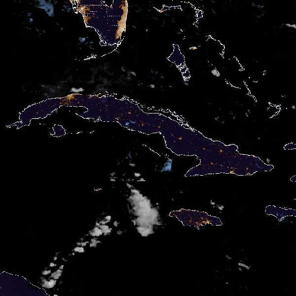 météo tropicale : Image satellite .