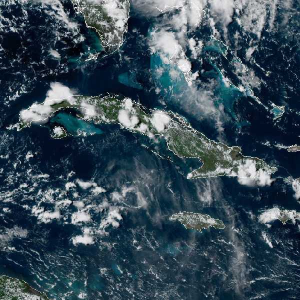 météo tropicale : Image satellite .