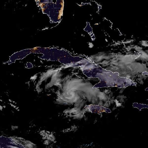 météo tropicale : Image satellite .