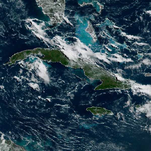 météo tropicale : Image satellite .