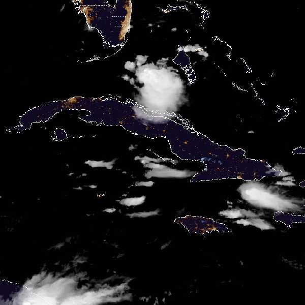 météo tropicale : Image satellite .