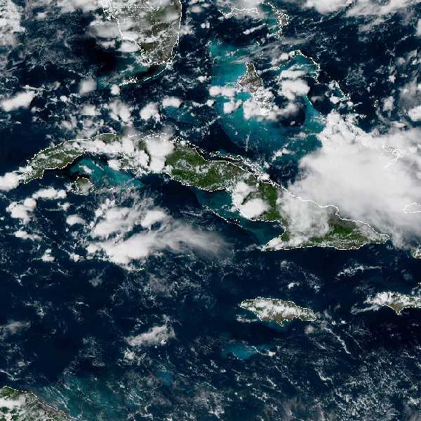 météo tropicale : Image satellite .