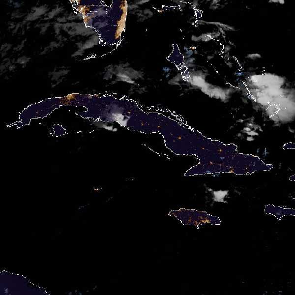 météo tropicale : Image satellite .