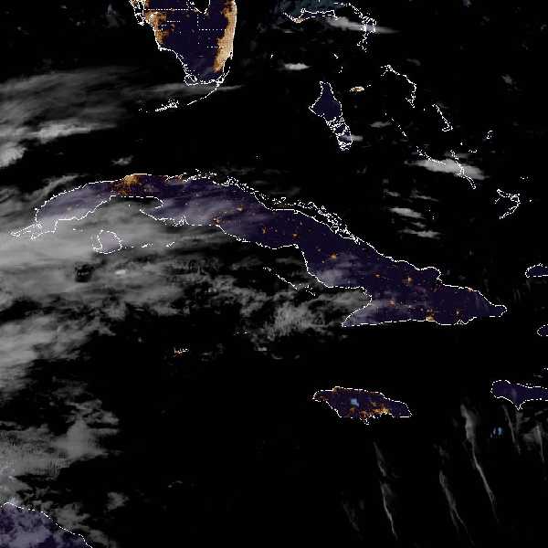 météo tropicale : Image satellite .