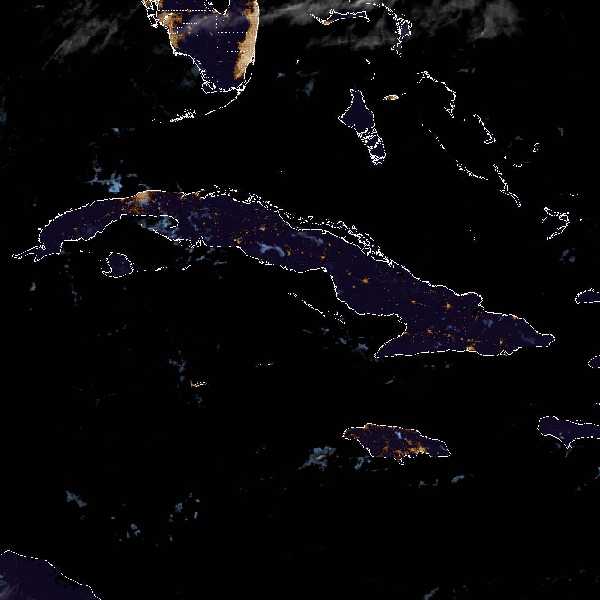 météo tropicale : Image satellite .