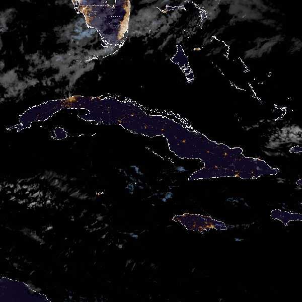 météo tropicale : Image satellite .