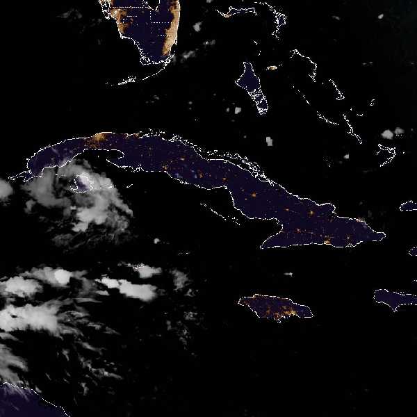 météo tropicale : Image satellite .