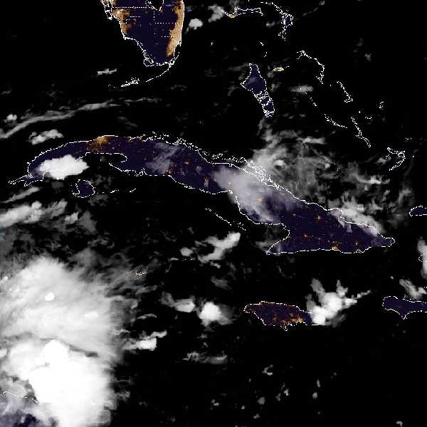 météo tropicale : Image satellite .